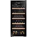 Cave à vin de service mono‑température 121 bouteilles – porte vitrée réversible